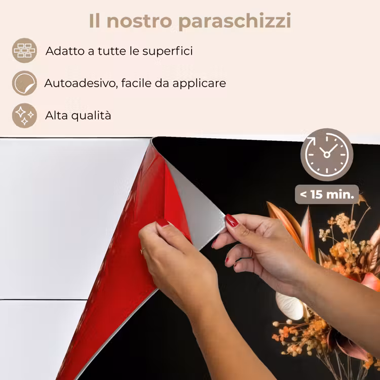 Paraschizzi cucina - Esotico - Bouquet - Vaso - Oro — 4