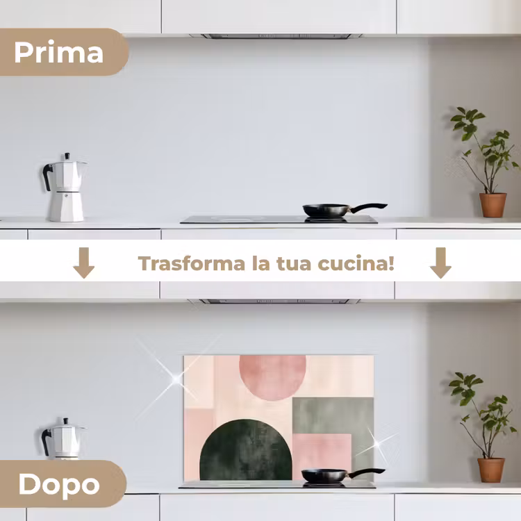 Paraschizzi cucina - Forme - Astratte - Cerchio - Nero — 7