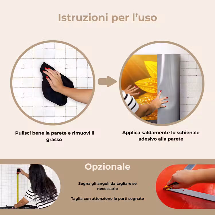 Paraschizzi cucina - Girasole - Gocce di rugiada - Giallo - Luce solare — 6