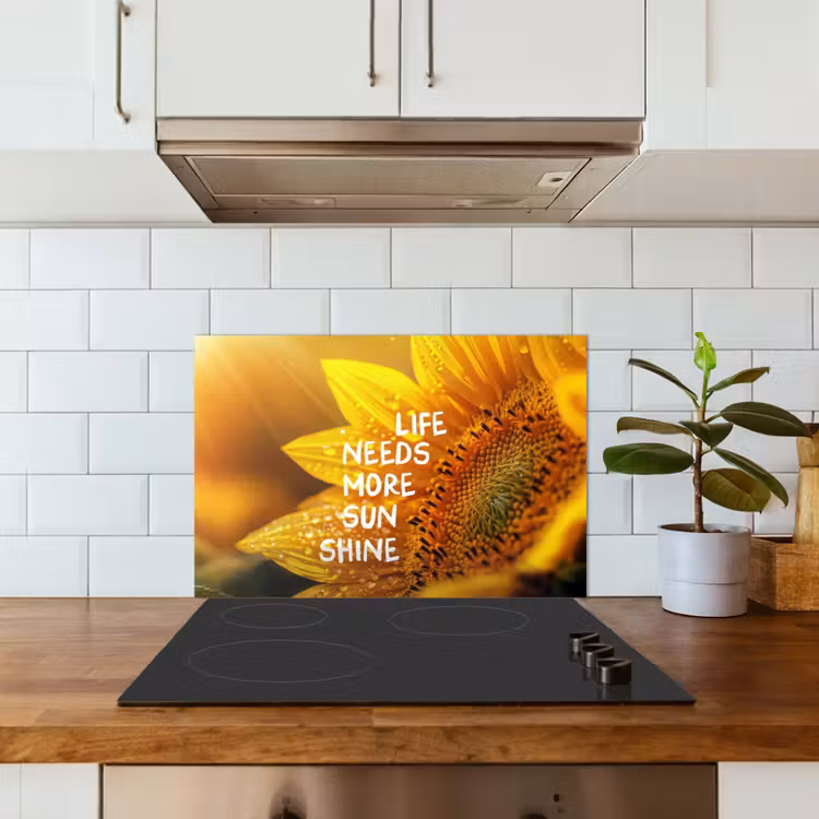 Paraschizzi cucina - Girasole - Primo piano - Giallo - Citazione — 3