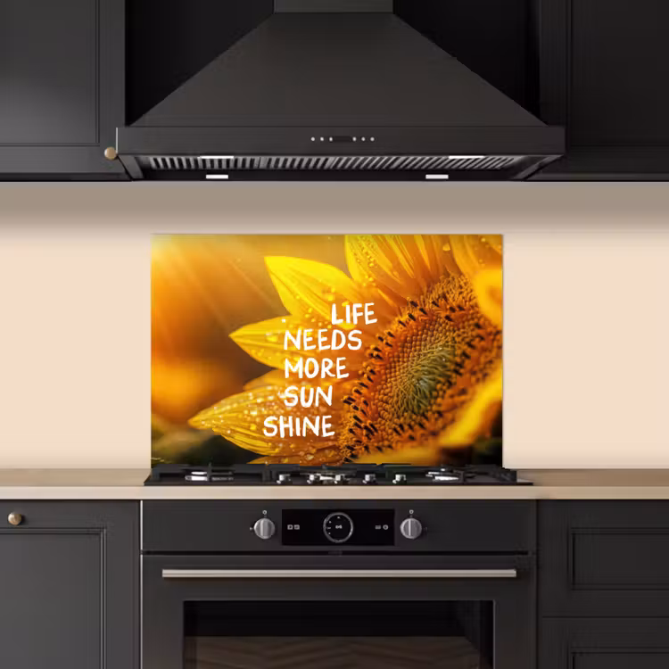 Paraschizzi cucina - Girasole - Primo piano - Giallo - Citazione — 5