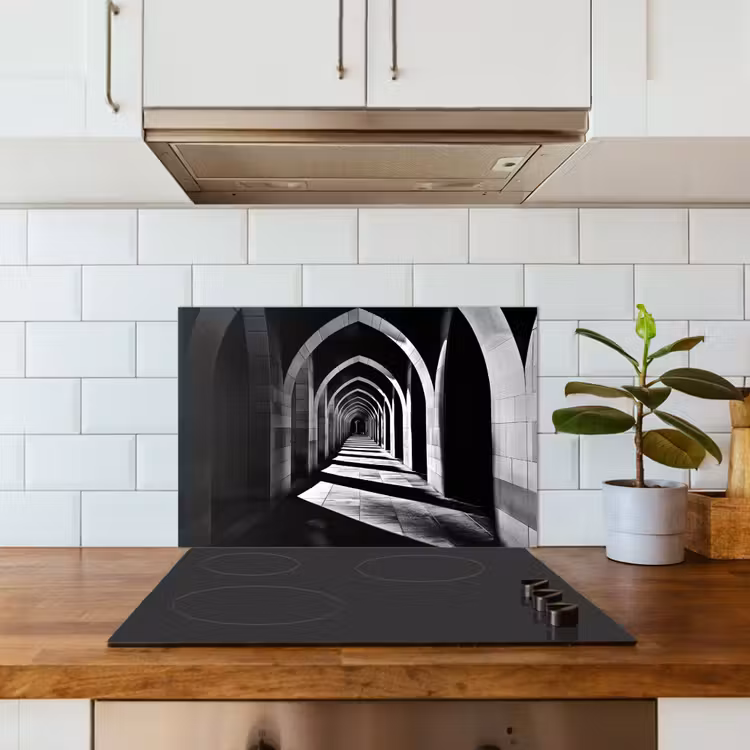 Paraschizzi cucina - Corridoio - Archi - Ombra - Profondità — 3