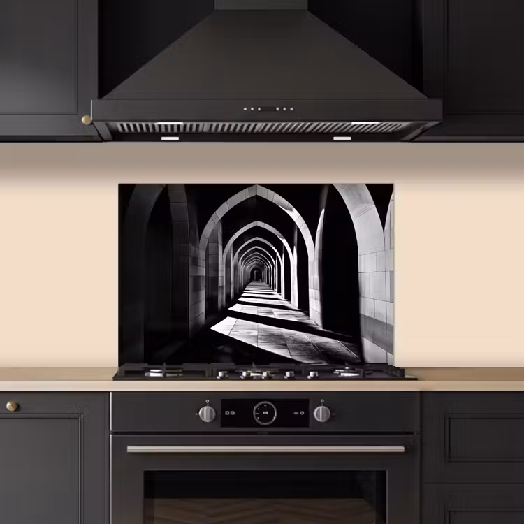 Paraschizzi cucina - Corridoio - Archi - Ombra - Profondità — 5