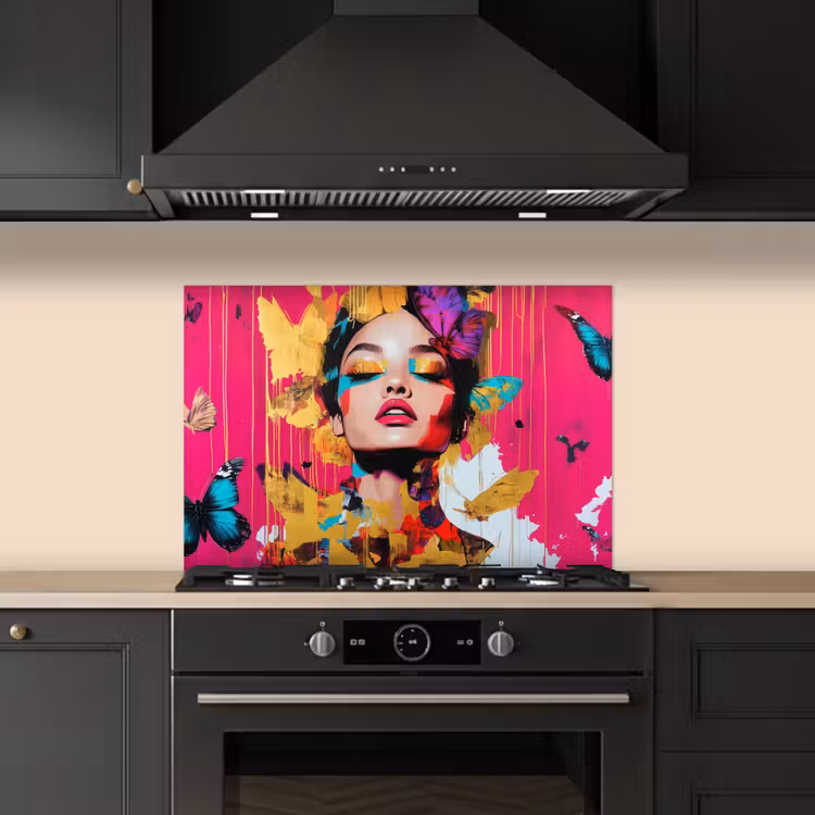Paraschizzi cucina - Donna - Astratto - Colorato — 5
