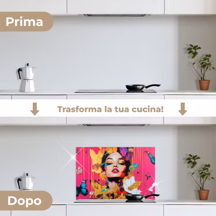 Paraschizzi cucina - Donna - Astratto - Colorato — 7