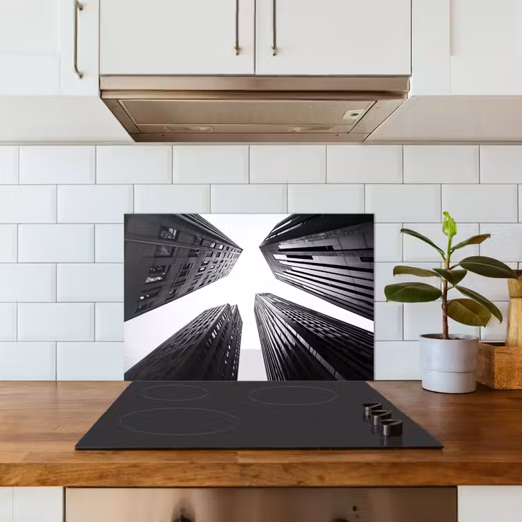 Paraschizzi cucina - Edifici - Cielo - Nero — 3