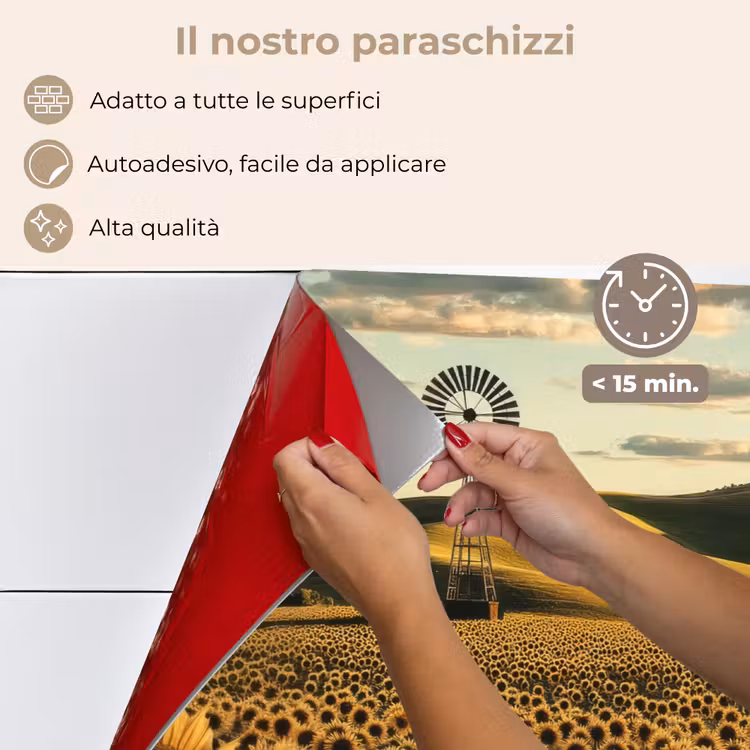 Paraschizzi cucina - Girasole - Campo - Mulino a vento — 4