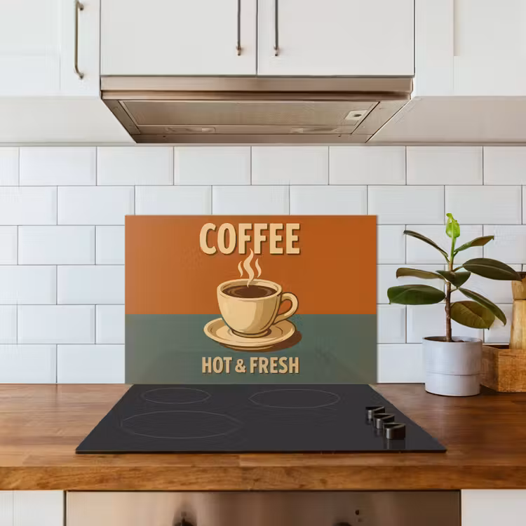 Paraschizzi cucina - Caffè - Tazza - Vintage - Citazione — 3