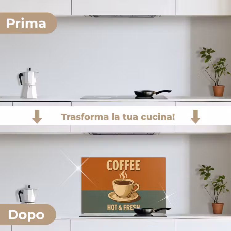 Paraschizzi cucina - Caffè - Tazza - Vintage - Citazione — 7
