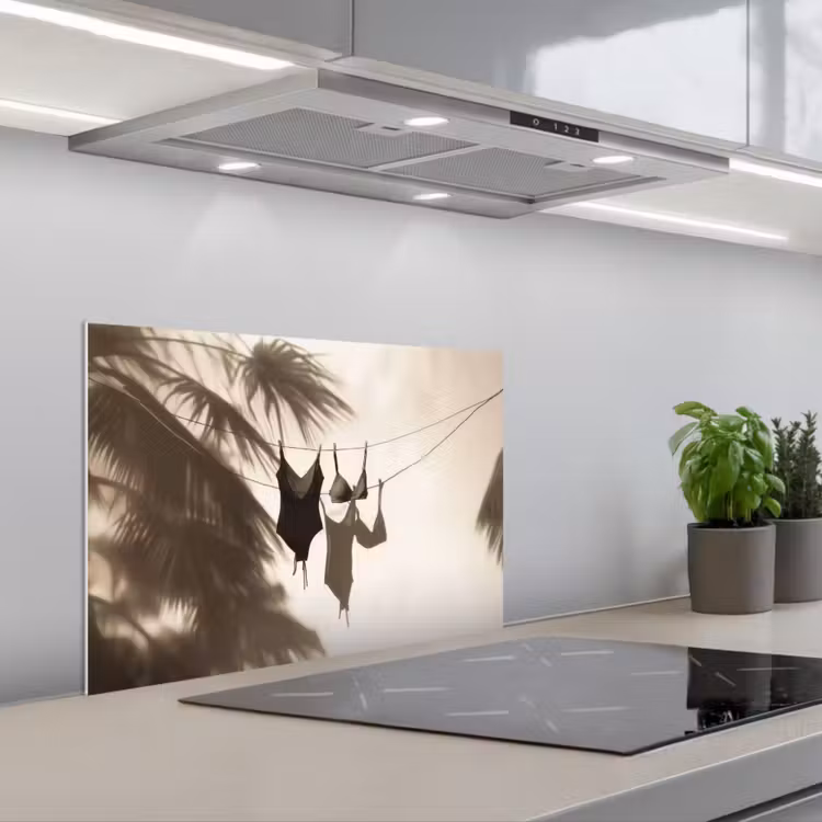 Paraschizzi cucina - Costumi da bagno - Palme - Ombra - Tropicale — 1