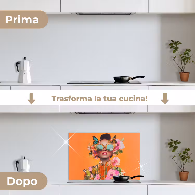 Paraschizzi cucina - Farfalle - Donna - Occhiali da sole - Colorati — 7