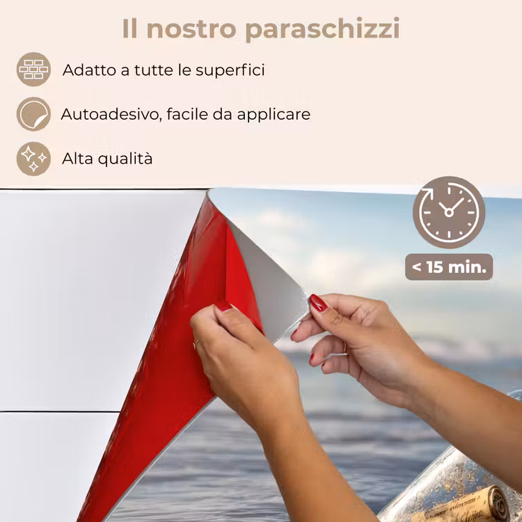 Paraschizzi cucina - Bottiglia di vetro - Posta - Mare - Sabbia — 4