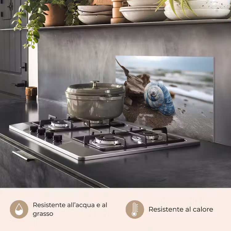 Paraschizzi cucina - Conchiglia - Spiaggia - Blu - Mare — 2