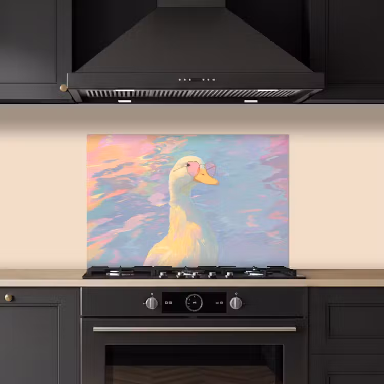 Paraschizzi cucina - Anatra - Occhiali da sole - Acqua — 5
