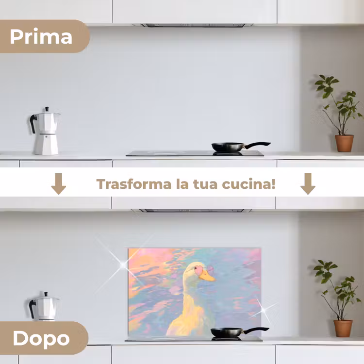 Paraschizzi cucina - Anatra - Occhiali da sole - Acqua — 7