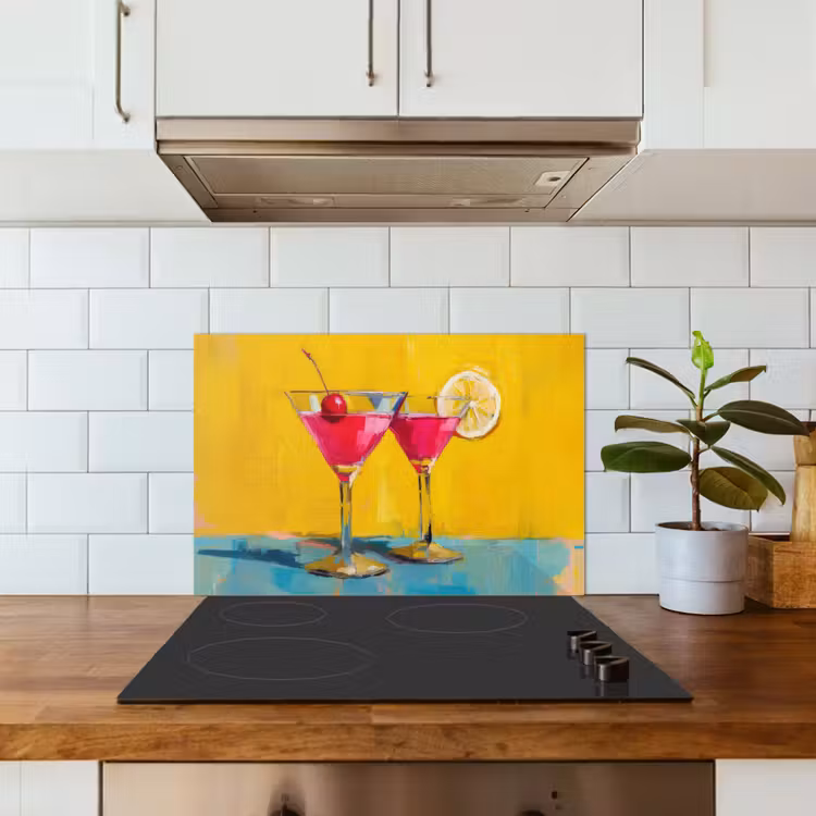 Paraschizzi cucina - Bicchieri - Cocktail - Limone - Ciliegia — 3