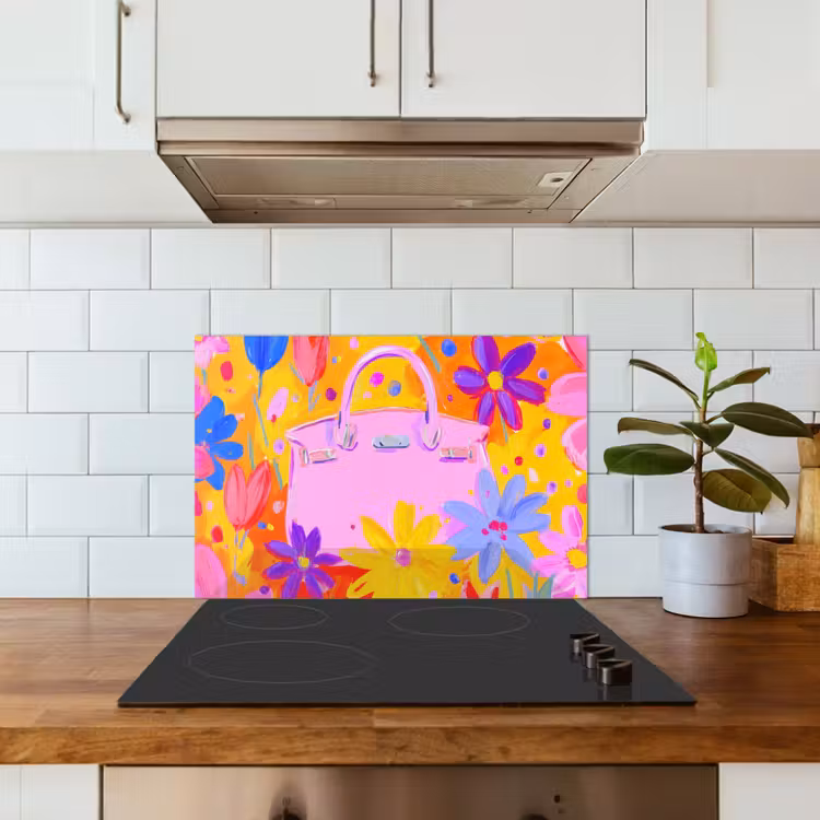 Paraschizzi cucina - Borsa - Rosa - Fiori — 3