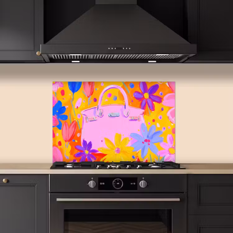 Paraschizzi cucina - Borsa - Rosa - Fiori — 5