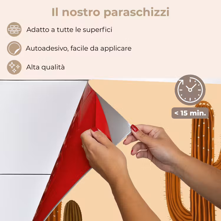 Paraschizzi cucina - Cactus - Deserto - Sabbia - Marrone — 4