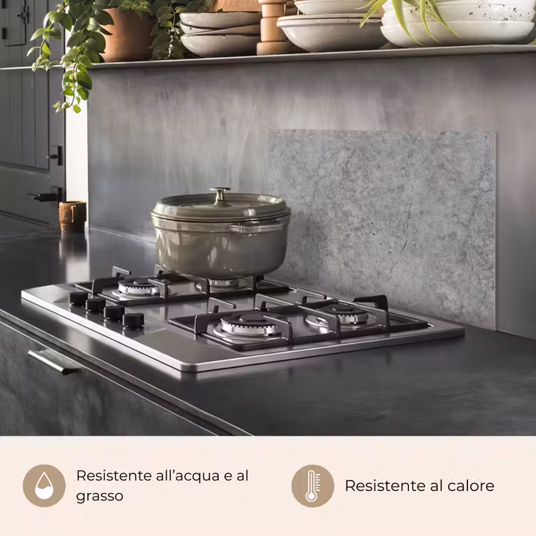 Paraschizzi cucina - Calcestruzzo - Antico - Modelli — 2