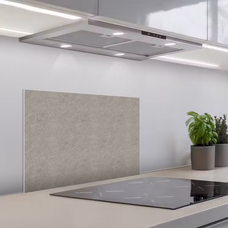 Paraschizzi cucina - Calcestruzzo - Grigio - Modelli - Industriale — 1