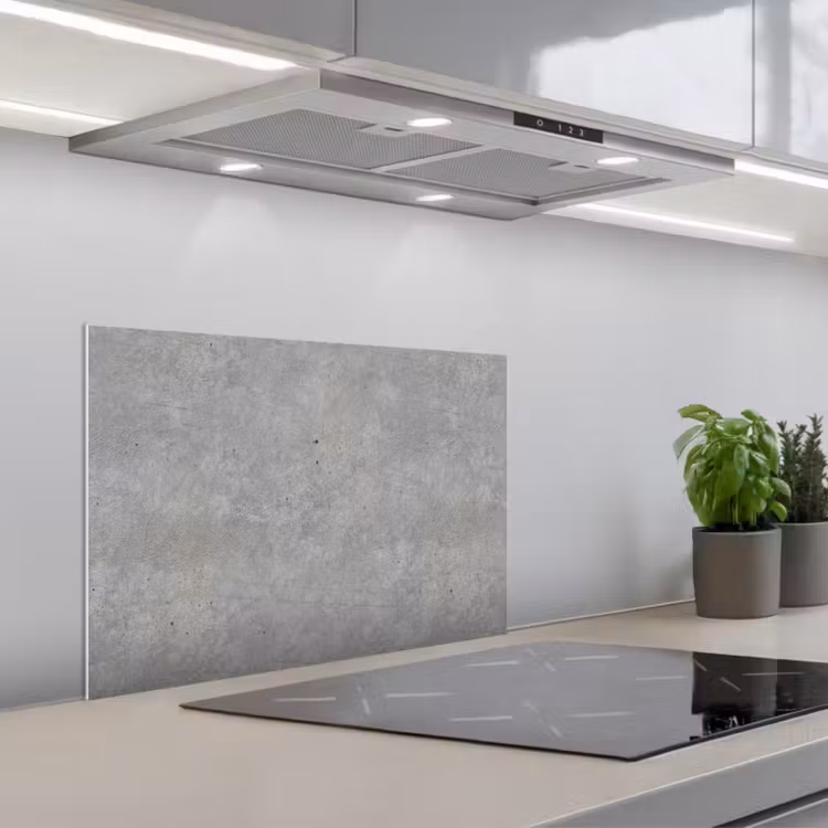 Paraschizzi cucina - Calcestruzzo - Modelli - Industriale — 1