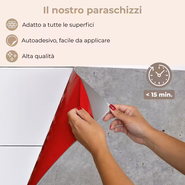 Paraschizzi cucina - Calcestruzzo - Modelli - Industriale — 4