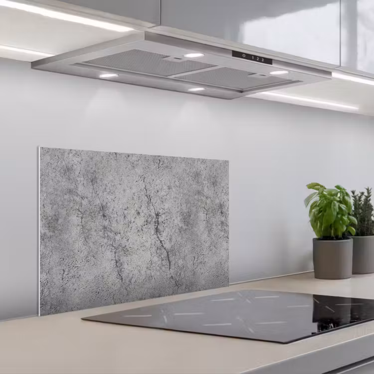 Paraschizzi cucina - Calcestruzzo - Parete - Industriale - Modelli — 1