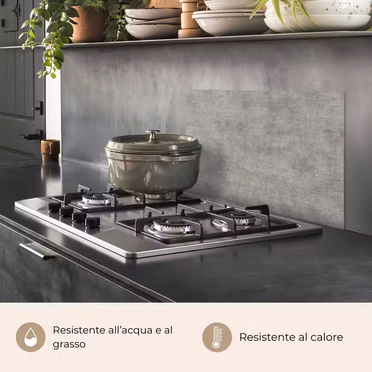 Paraschizzi cucina - Calcestruzzo - Parete - Modelli — 2