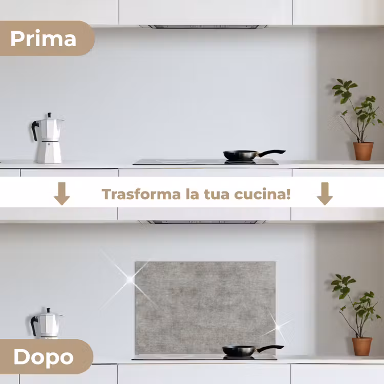 Paraschizzi cucina - Calcestruzzo - Parete - Modelli — 7