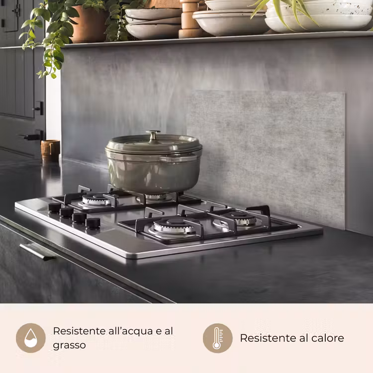 Paraschizzi cucina - Cemento - Vecchio - Grigio - Modelli — 2