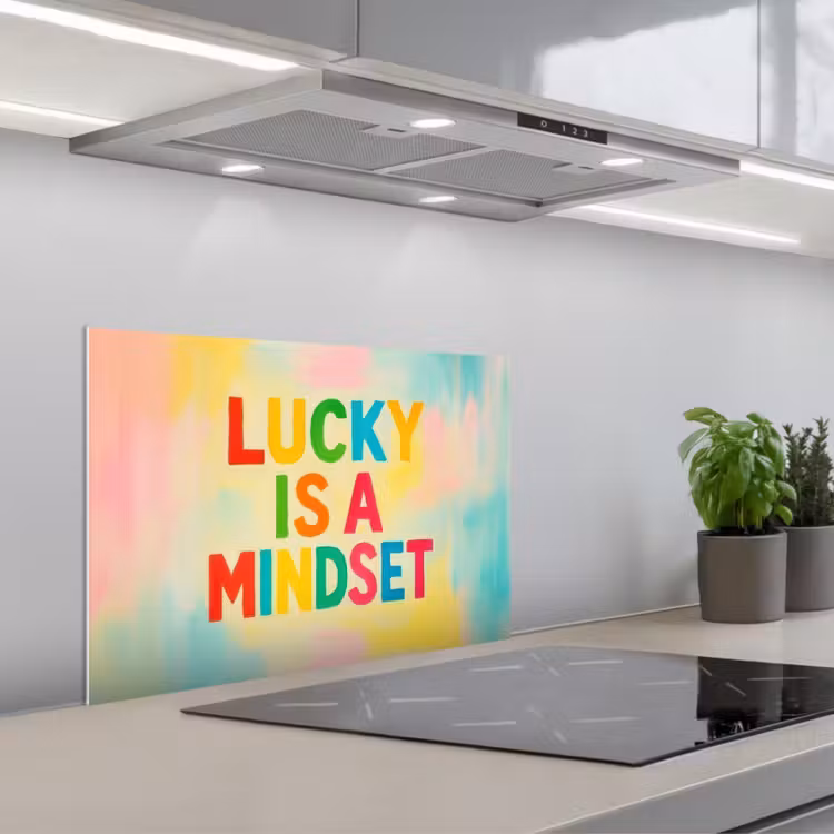 Paraschizzi cucina - Citazione - Fortuna - Colori dell'arcobaleno — 1