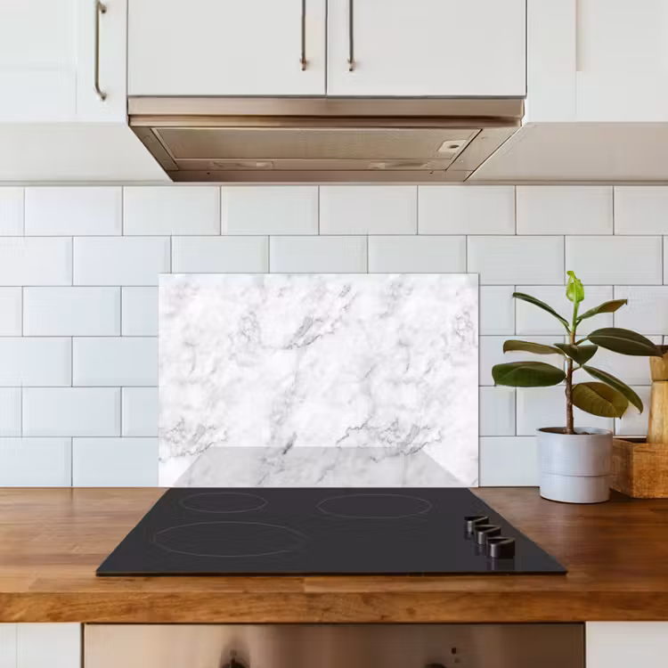 Paraschizzi cucina - Classico - Marmo - Venature - Grigio — 3