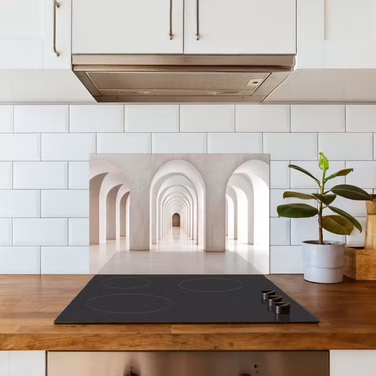 Paraschizzi cucina - Corridoio - Archi - Simmetrico - Moderno — 3
