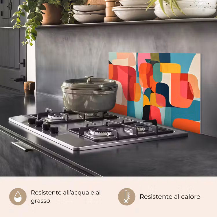 Paraschizzi cucina - Forme - Colorate - Astratte - Aerei — 2