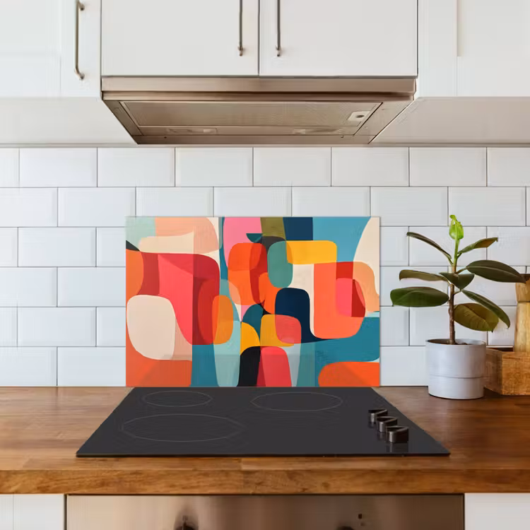 Paraschizzi cucina - Forme - Colorate - Astratte - Aerei — 3
