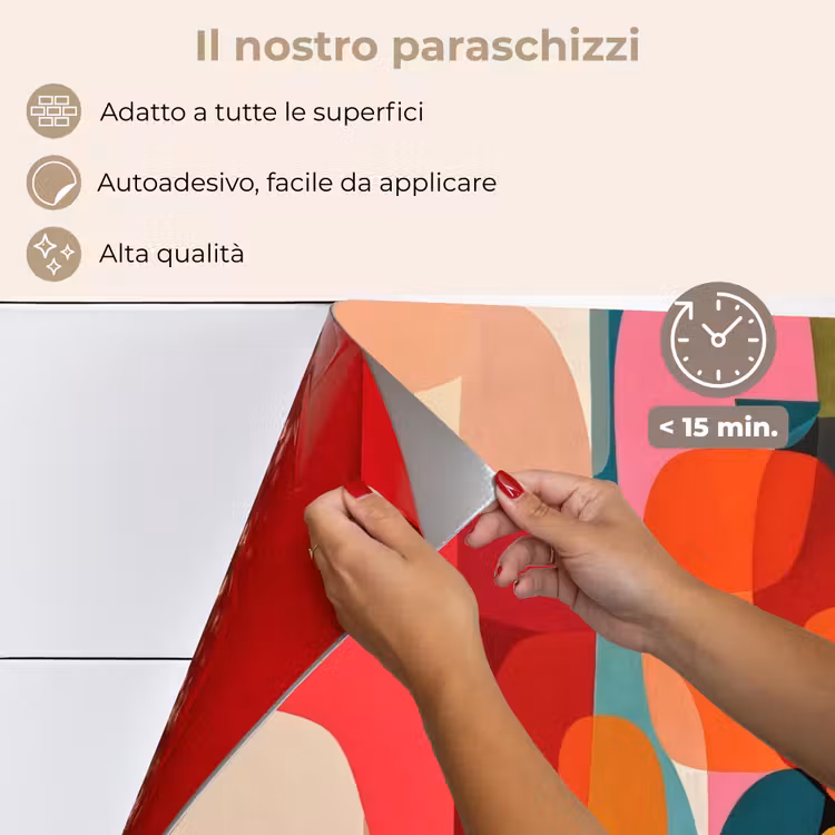 Paraschizzi cucina - Forme - Colorate - Astratte - Aerei — 4