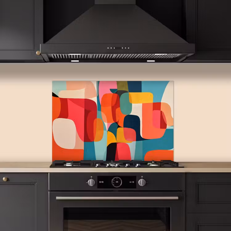 Paraschizzi cucina - Forme - Colorate - Astratte - Aerei — 5