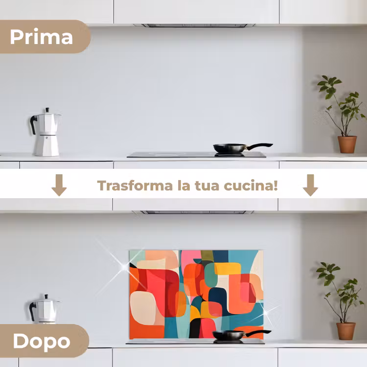 Paraschizzi cucina - Forme - Colorate - Astratte - Aerei — 7