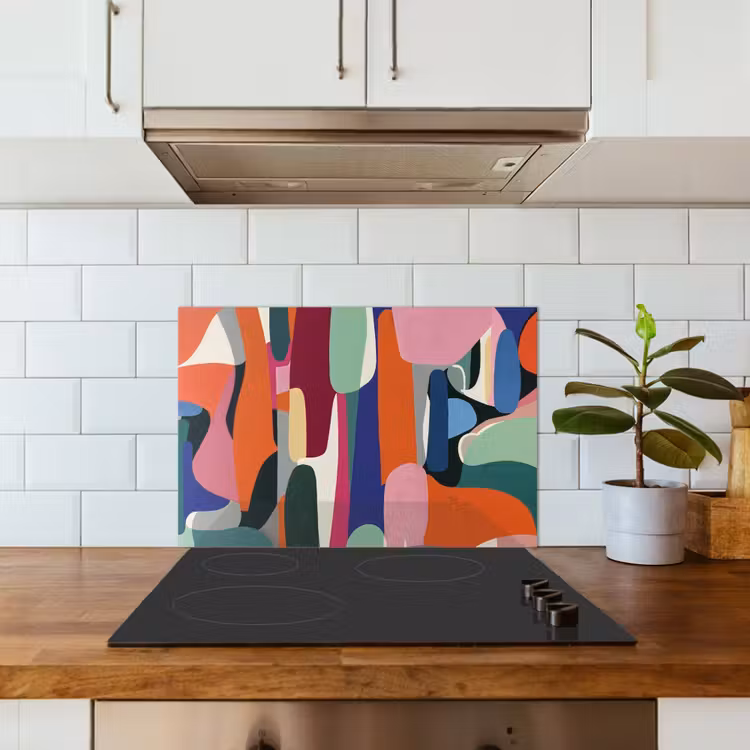 Paraschizzi cucina - Forme - Ritmico - Colori - Astratto — 3