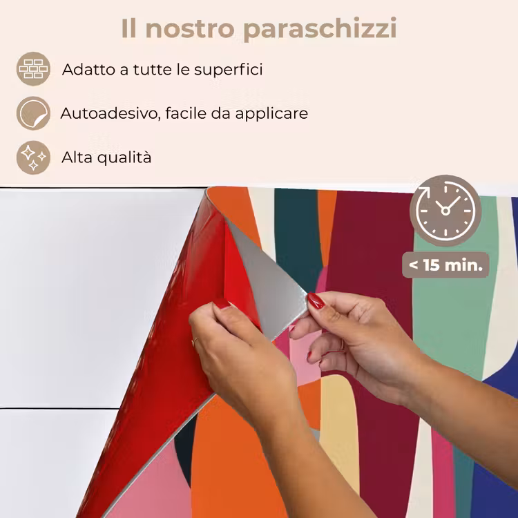 Paraschizzi cucina - Forme - Ritmico - Colori - Astratto — 4