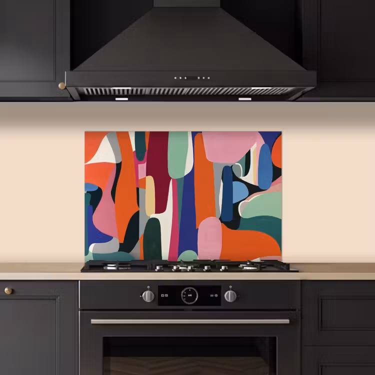 Paraschizzi cucina - Forme - Ritmico - Colori - Astratto — 5
