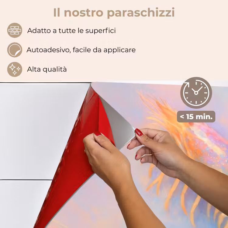 Paraschizzi cucina - Gamberetti - Struttura sottile - Blu - Rosa — 4