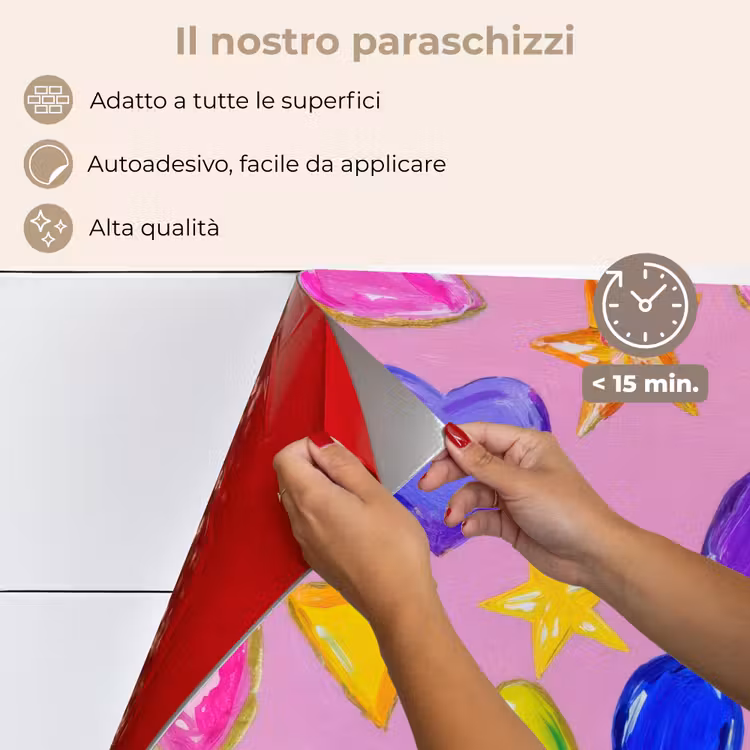 Paraschizzi cucina - Gemme - Forme - Cuore - Colorato — 4