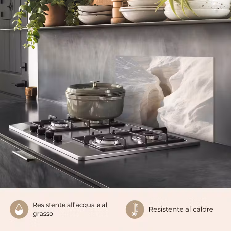 Paraschizzi cucina - Gola - Bianco - Neve — 2