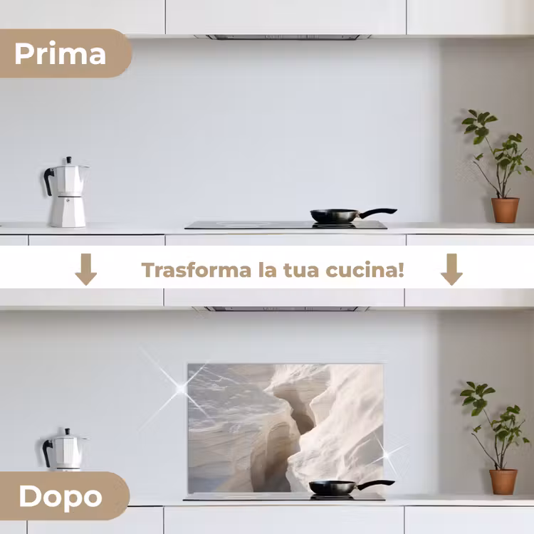 Paraschizzi cucina - Gola - Bianco - Neve — 7