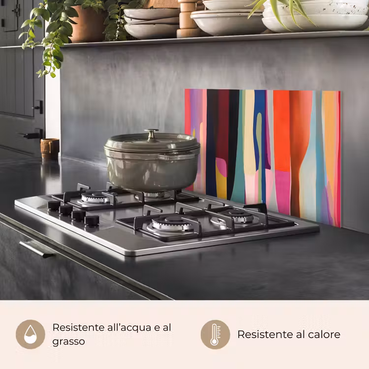 Paraschizzi cucina - Colori - Verticale - Colorato — 2