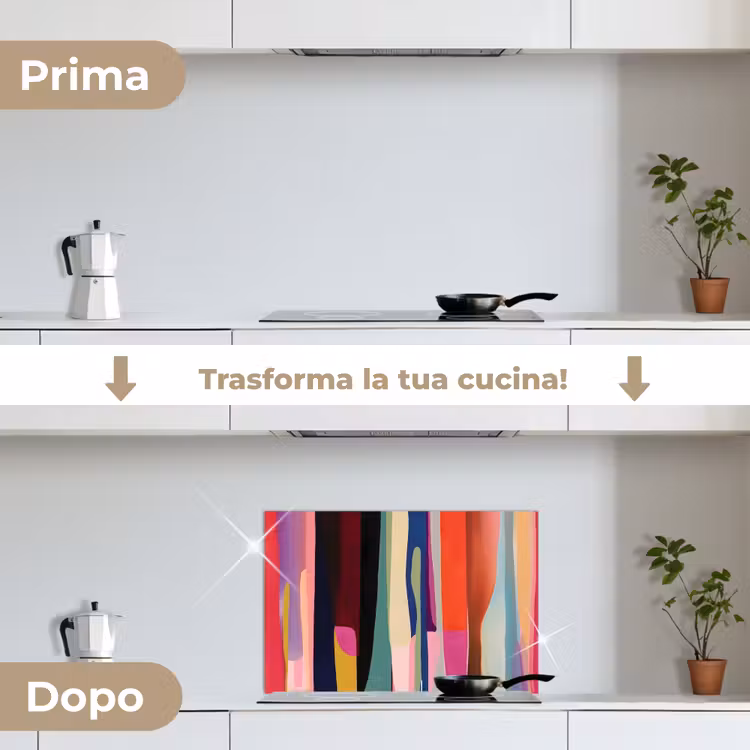 Paraschizzi cucina - Colori - Verticale - Colorato — 7