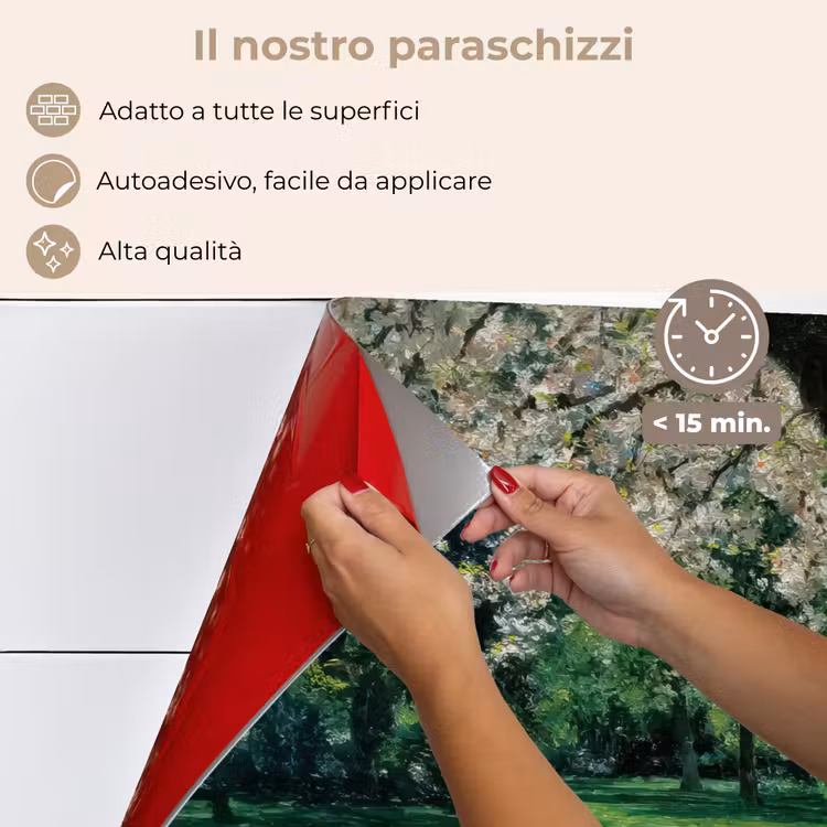 Paraschizzi cucina - Donna - Albero - Libro - Cestino — 4