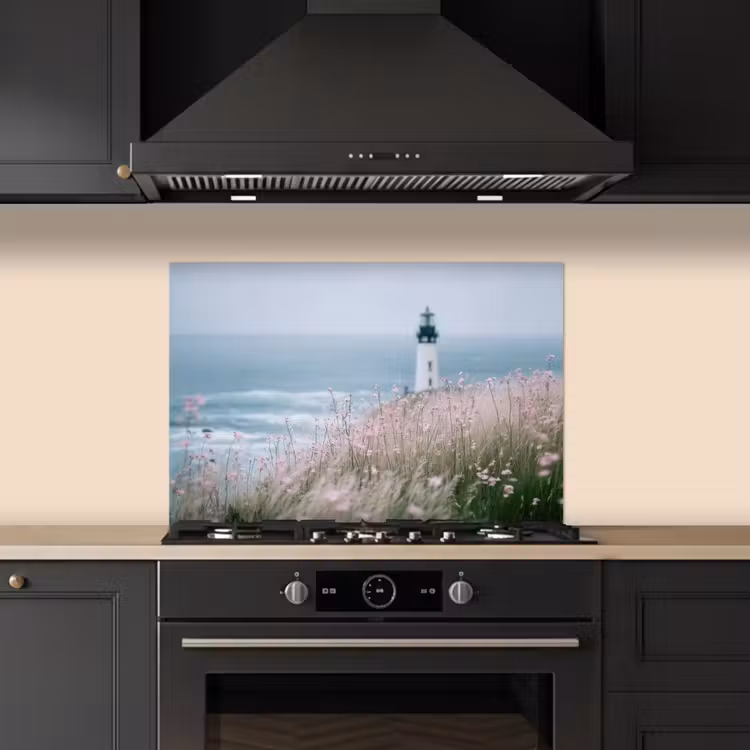 Paraschizzi cucina - Faro - Scogliera - Mare - Fiori — 5